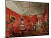 Interiors of the Winter Palace, the Large Drawing Room of Empress Alexandra Fyodorovna, 1858-Eduard Hau-Mounted Giclee Print