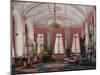 Interiors of the Winter Palace, the Raspberry Study of Empress Maria Alexandrovna, 1860S-Eduard Hau-Mounted Giclee Print