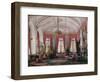 Interiors of the Winter Palace, the Raspberry Study of Empress Maria Alexandrovna, 1860S-Eduard Hau-Framed Giclee Print