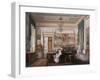 Interiors of the Winter Palace, the Study of Emperor Alexander II, 1850S-Eduard Hau-Framed Giclee Print