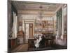 Interiors of the Winter Palace, the Study of Emperor Alexander II, 1850S-Eduard Hau-Mounted Giclee Print
