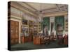 Interiors of the Winter Palace, the Study of Emperor Alexander II, 1857-Eduard Hau-Stretched Canvas