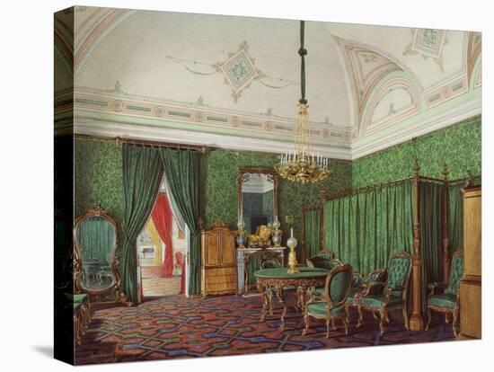 Interiors of the Winter Palace, the Third Reserved Apartment, a Bedroom, 1873-Eduard Hau-Stretched Canvas