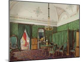 Interiors of the Winter Palace, the Third Reserved Apartment, a Bedroom, 1873-Eduard Hau-Mounted Giclee Print