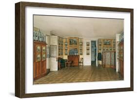 Interiors of the Winter Palace, the Valet Room of Emperor Alexander II, 1874-Eduard Hau-Framed Giclee Print