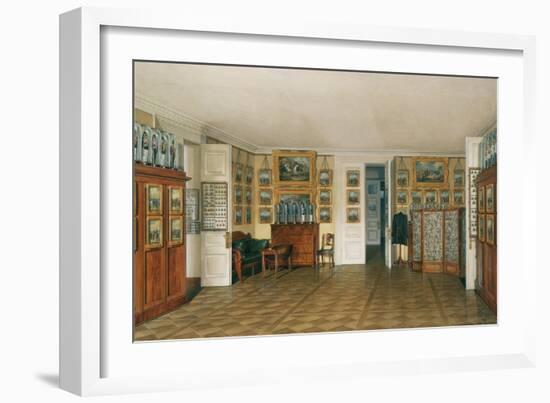 Interiors of the Winter Palace, the Valet Room of Emperor Alexander II, 1874-Eduard Hau-Framed Giclee Print