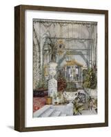 Interiors of the Winter Palace, the Winter Garden of Empress Alexandra Fyodorovna, 1860S-Konstantin Andreyevich Ukhtomsky-Framed Giclee Print