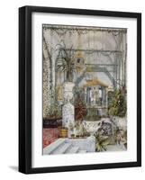 Interiors of the Winter Palace, the Winter Garden of Empress Alexandra Fyodorovna, 1860S-Konstantin Andreyevich Ukhtomsky-Framed Giclee Print