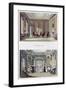 'Interiors: The Old Cedar Parlour and the Modern Living Room', 1816-Humphry Repton-Framed Giclee Print