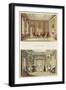 Interiors: the Old Cedar Parlour and the Modern Living Room-Humphry Repton-Framed Giclee Print