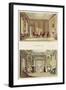 Interiors: the Old Cedar Parlour and the Modern Living Room-Humphry Repton-Framed Giclee Print