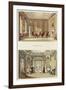 Interiors: the Old Cedar Parlour and the Modern Living Room-Humphry Repton-Framed Giclee Print