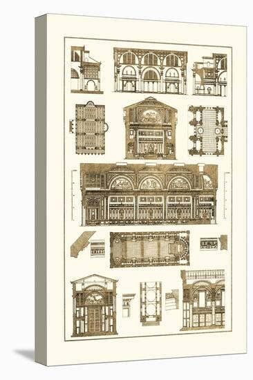 Interiors with Cross-Vaults and Cupola Vaulting-J. Buhlmann-Stretched Canvas