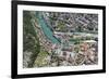 Interlaken, Interlaken-Oberhasli, Bern, Switzerland, Jungfrau Region, Town Centre, Aerial Picture-Frank Fleischmann-Framed Photographic Print