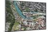 Interlaken, Interlaken-Oberhasli, Bern, Switzerland, Jungfrau Region, Town Centre, Aerial Picture-Frank Fleischmann-Mounted Photographic Print