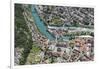 Interlaken, Interlaken-Oberhasli, Bern, Switzerland, Jungfrau Region, Town Centre, Aerial Picture-Frank Fleischmann-Framed Photographic Print