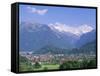 Interlaken, Jungfrau Region, Bernese Oberland, Swiss Alps, Switzerland, Europe-Roy Rainford-Framed Stretched Canvas