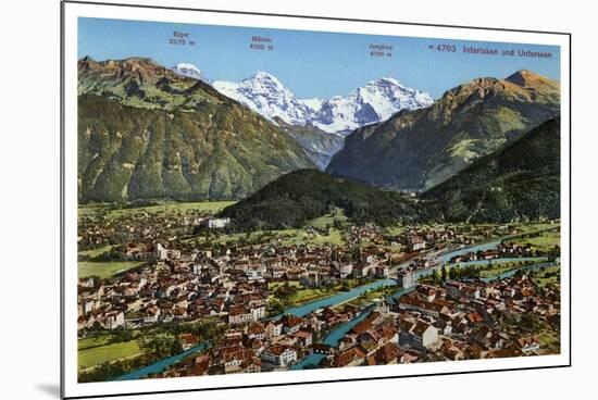 Interlaken, Switzerland, 20th Century-null-Mounted Giclee Print