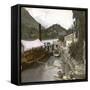 Interlaken (Switzerland), the Pier, Circa 1865-Leon, Levy et Fils-Framed Stretched Canvas