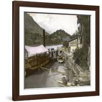 Interlaken (Switzerland), the Pier, Circa 1865-Leon, Levy et Fils-Framed Photographic Print