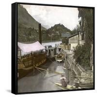Interlaken (Switzerland), the Pier, Circa 1865-Leon, Levy et Fils-Framed Stretched Canvas