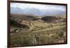 Interlinking Terraces in Natural Landform, Cuzco, Moray, Peru, South America-Walter Rawlings-Framed Photographic Print