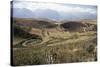 Interlinking Terraces in Natural Landform, Cuzco, Moray, Peru, South America-Walter Rawlings-Stretched Canvas