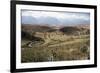 Interlinking Terraces in Natural Landform, Cuzco, Moray, Peru, South America-Walter Rawlings-Framed Photographic Print