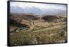 Interlinking Terraces in Natural Landform, Cuzco, Moray, Peru, South America-Walter Rawlings-Framed Stretched Canvas