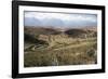 Interlinking Terraces in Natural Landform, Cuzco, Moray, Peru, South America-Walter Rawlings-Framed Photographic Print