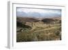 Interlinking Terraces in Natural Landform, Cuzco, Moray, Peru, South America-Walter Rawlings-Framed Photographic Print