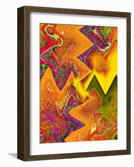 Interlocking Colors-Ruth Palmer-Framed Art Print