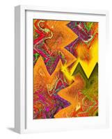 Interlocking Colors-Ruth Palmer-Framed Art Print