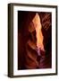 Internal Fire Abstract, Antelope Canyon, Arizona Navajo-Vincent James-Framed Photographic Print