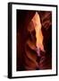 Internal Fire Abstract, Antelope Canyon, Arizona Navajo-Vincent James-Framed Photographic Print