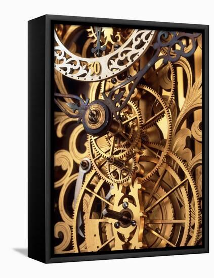 Internal Gears Within a Clock-null-Framed Stretched Canvas