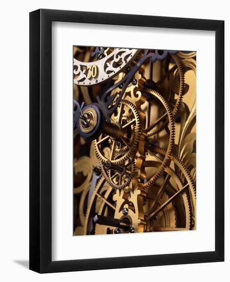 Internal Gears Within a Clock-David Parker-Framed Premium Photographic Print