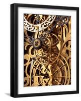 Internal Gears Within a Clock-null-Framed Photographic Print