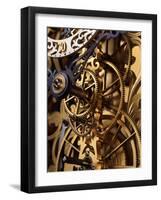 Internal Gears Within a Clock-David Parker-Framed Photographic Print