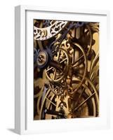 Internal Gears Within a Clock-David Parker-Framed Photographic Print