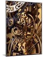 Internal Gears Within a Clock-David Parker-Mounted Photographic Print