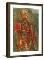Internal Organs of the Body, Anatomy of the Visceras Dissected, Painted and Engraved Gautier, 1745-Jacques Fabien Gautier d'Agoty-Framed Giclee Print