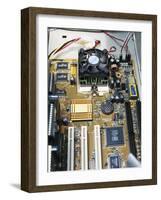 Internal Parts of a Personal Computer-Andrew Lambert-Framed Photographic Print