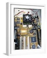 Internal Parts of a Personal Computer-Andrew Lambert-Framed Photographic Print