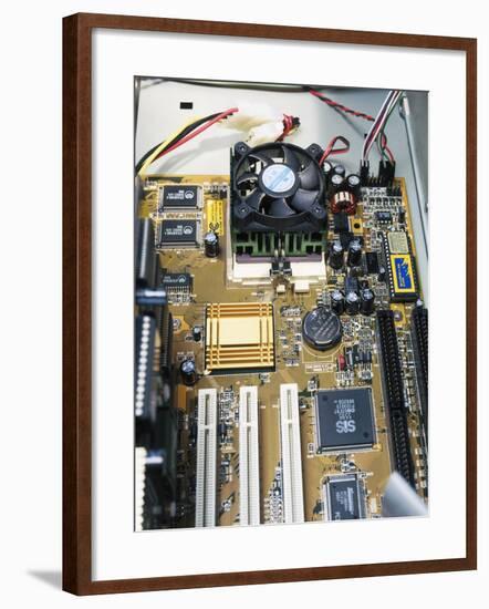 Internal Parts of a Personal Computer-Andrew Lambert-Framed Photographic Print