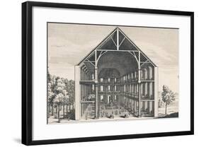 Internal Section of Temple of Charenton, France, 1685-null-Framed Giclee Print
