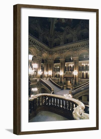 Internal Staircase of Palais Garnier-Charles Garnier-Framed Giclee Print