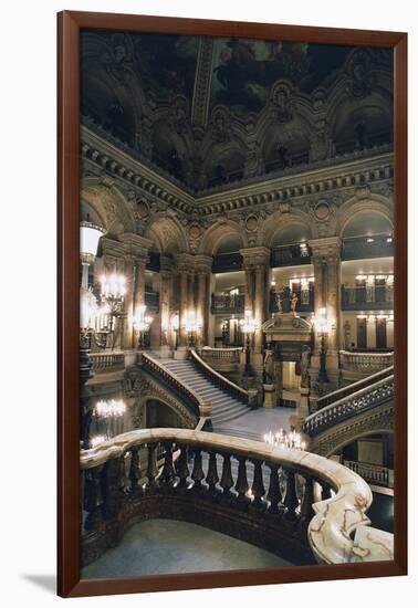 Internal Staircase of Palais Garnier-Charles Garnier-Framed Giclee Print