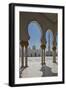 Internal View of the Arcade of the Sheikh Zayed Mosque, Al Maqta District of Abu Dhabi, Abu Dhabi-Cahir Davitt-Framed Photographic Print