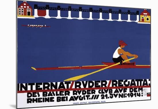 Internat, Ruder, Regatta-Niklaus Stoecklin-Mounted Art Print